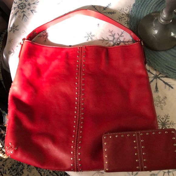 Michael Kors Handbags - Michael Kors holiday red bag & wallet